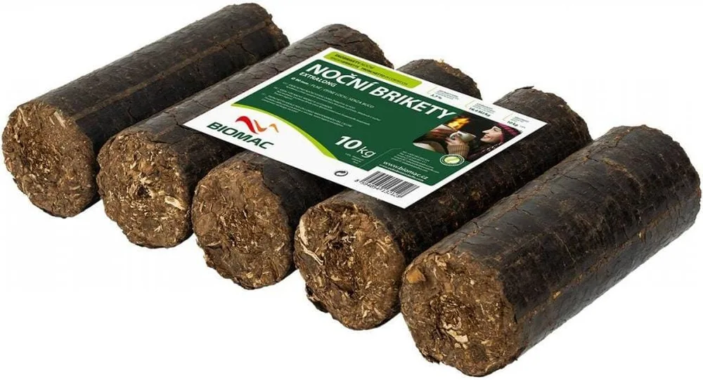 BIOMAC Rindenbriketts – Gluthalter – Palette mit 100 Packungen à 10 kg