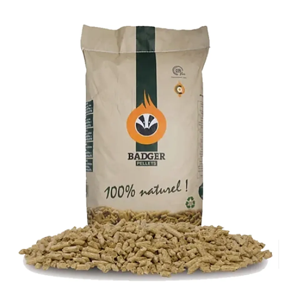 BADGER Holzpellets – Palette 65 Säcke à 15 kg