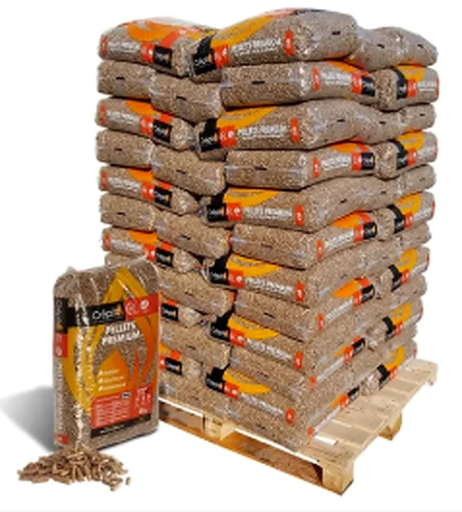 Crépito Holzpellets – Palette mit 72 Säcken à 15 kg