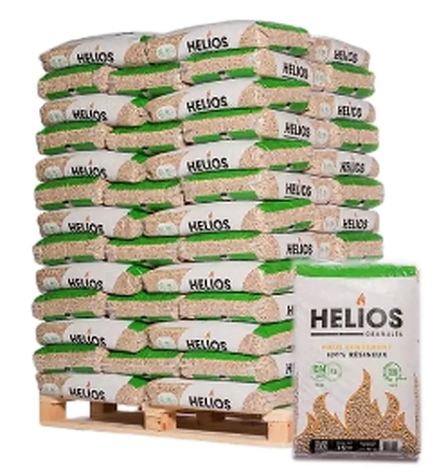 HELIOS Premium Pellets – Palette 65 Säcke à 15 kg