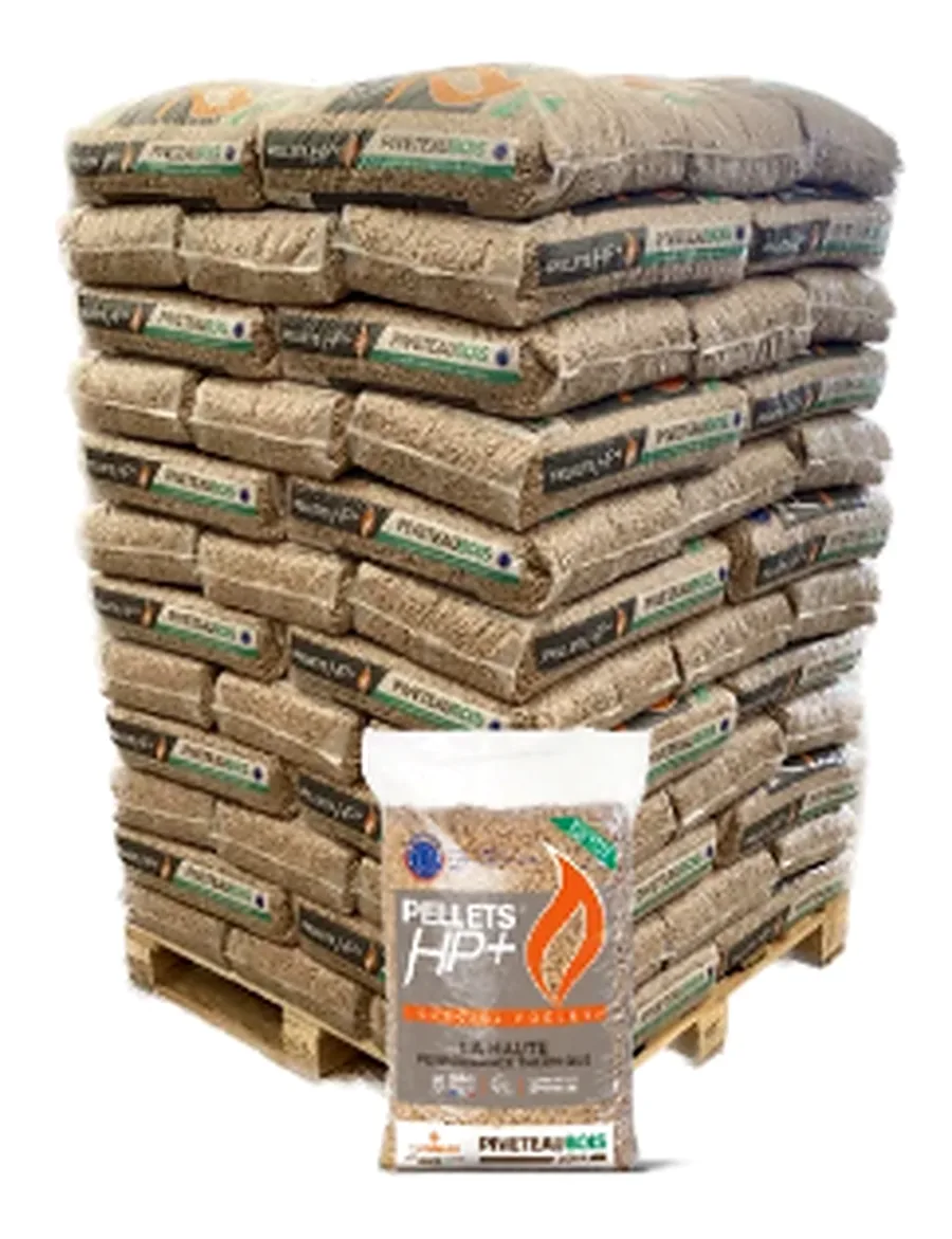 Pellets HP+ – Palette 72 Säcke à 15 kg – Premium DINplus & ENplus