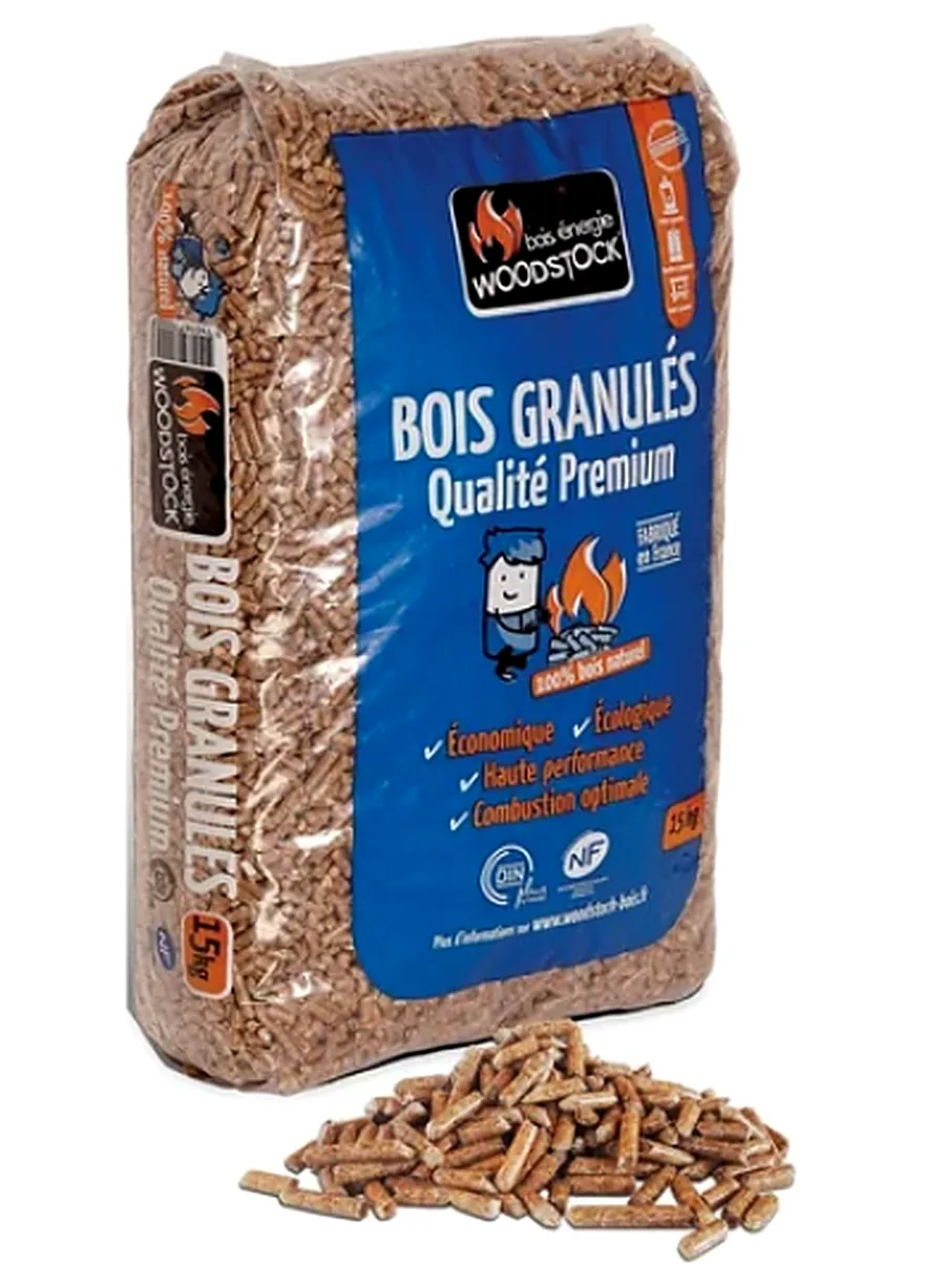 Woodstock Holzpellets – Palette 78 Säcke à 15 kg