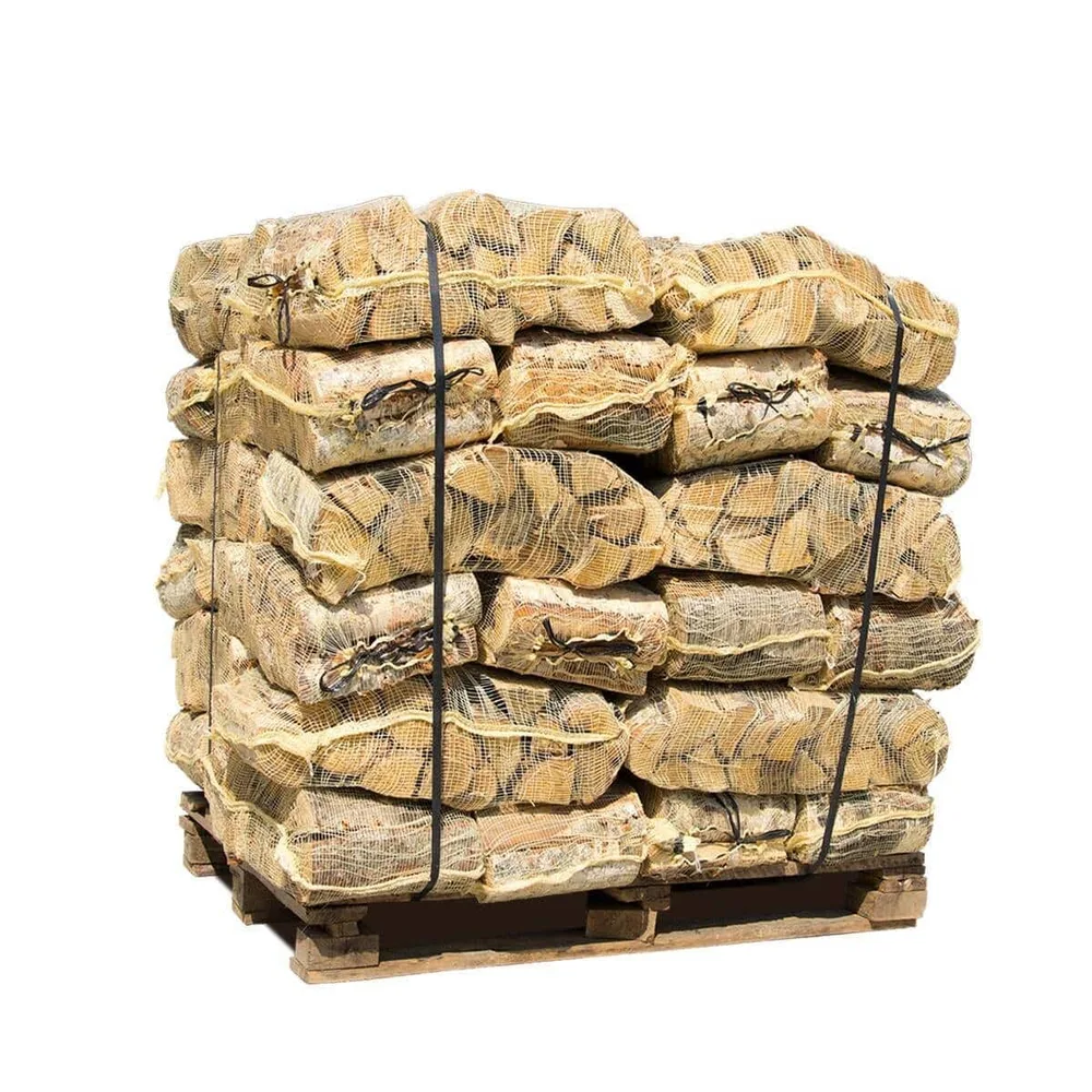 Brennholz Birke im Sack – 36 x 40 L / 15 kg Sack